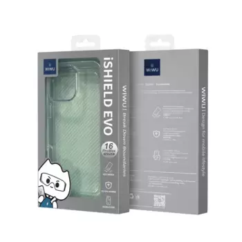 Чехол-накладка Wiwu iShield Evo (TPP-109) для Apple iPhone 16 Pro пластиковый (прозрачный)
