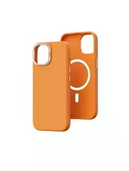 Чехол-накладка Wiwu (SP-019) для Apple iPhone 15 Pro Max искусственная кожа (оранжевый)