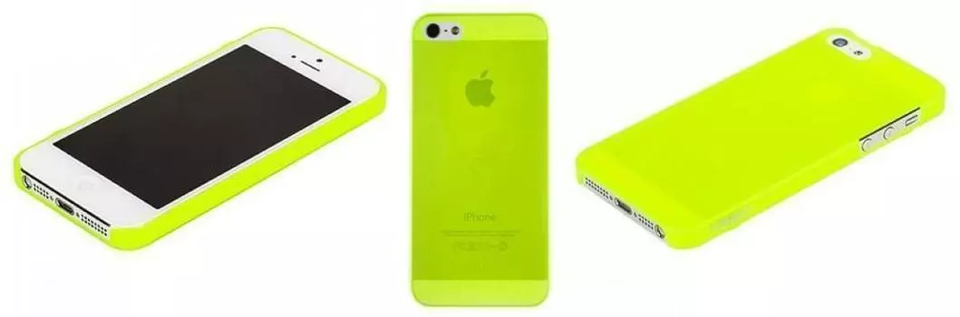 Чехол-накладка Xinbo 0.8mm для Apple iPhone SE/5S/5 пластиковый (зеленый)