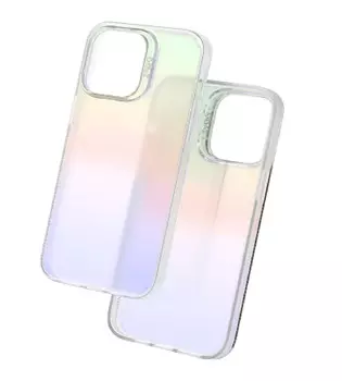 Чехол-накладка Zagg Iridescent Anti-microbial для iPhone 14 Pro Max пластиковый (неоновый желтый)