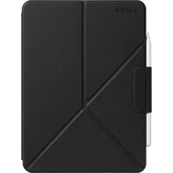 Чехол PITAKA MagEZ Magnetic Folio 2 для Apple iPad Pro 11 (2022)/Air 10.9 (2022)/Air 11 (2024) искуcственная кожа (черный)