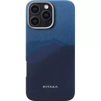 Чехол PITAKA StarPeak Tactile Woven Luminous Case для iPhone 16 Pro Max карбоновый (арамид) Over The Horizon