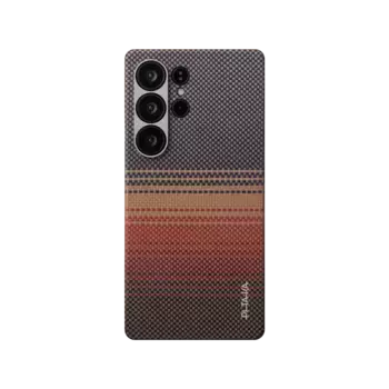 Чехол PITAKA Tactile Woven Case для Samsung Galaxy S25 Ultra карбоновый (арамид) Sunset