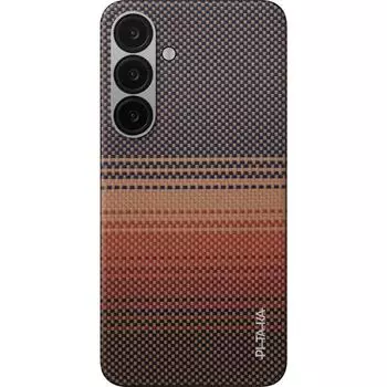 Чехол PITAKA Tactile Woven Case для Samsung Galaxy S25 карбоновый (арамид) Sunset