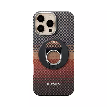 Чехол PITAKA Tactile Woven Case & Grip 3 для iPhone 16 Pro Max карбоновый (арамид) Sunset