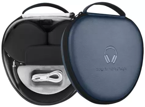 Чехол-сумка WIWU Ultra Thin Smart Case для AirPods Max полиуретан (темно-синий)