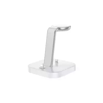 Док-станция Hoco CW43 Graceful 3 в 1 для AirPods/iPhone/Apple Watch (белый)