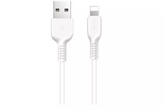 Кабель Hoco (X20) Flash Lightning Charging 100 см белый