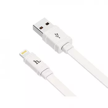 Кабель Hoco X5 (USB) Bamboo Charging Lightning 100 см (белый)