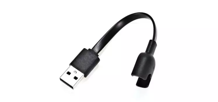 Кабель (USB) для зарядки фитнес браслета (Xiaomi Mi Band 3) (черный)