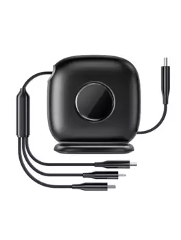 Кабель WIWU 3 в1 Fast Charging Cable Desktop Organizer Type-C на Type-C/Lightning/micro USB 1.5m (черный)