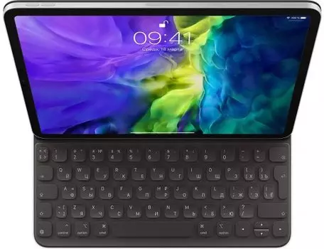 Apple Smart Keyboard Folio для iPad Pro 11" (2-го, 3-го и 4-го поколений) русская раскладка (черный) (MXNK2)