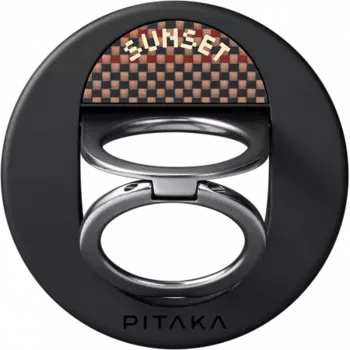 Магнитное кольцо-держатель Pitaka MagEZ Grip 3 карбоновый (арамид) Sunset