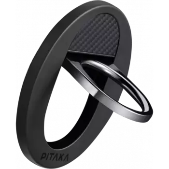 Магнитное кольцо-держатель Pitaka MagEZ Grip 3 карбоновый (арамид) черно-серый в полоску