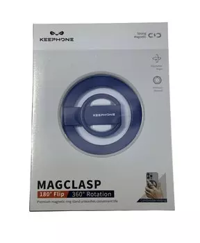Магнитный держатель-кольцо Keephone MagSnap Easy Grip для Apple iPhone (черный)