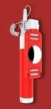 Монопод для смартфона Devia 360 Degree Rotation Selfie Stick (Drive-By-Wire) (Red)