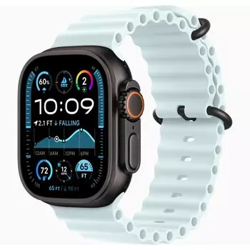 Ремешок Apple для Watch Ultra 49mm Ice Blue Black Titanium Ocean Band (One Size) (MYP83)