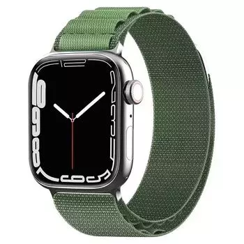 Ремешок Hoco WA20 Climbing Alpine Loop для Apple Watch 42/44/45/49mm нейлон (темно-зеленый)