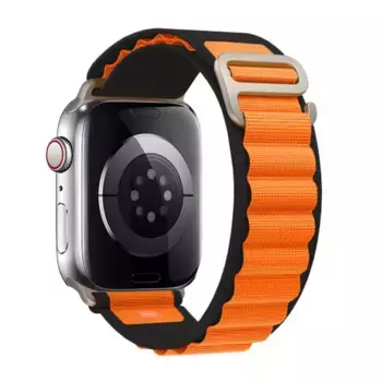 Ремешок Mutural Watch Band Alpine Loopback Series для Apple Watch 38/40/41mm (Black/Orange)
