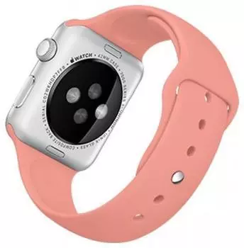 Ремешок силиконовый Rock Sport Band для Apple Watch Series 1/2 42мм (Pink)