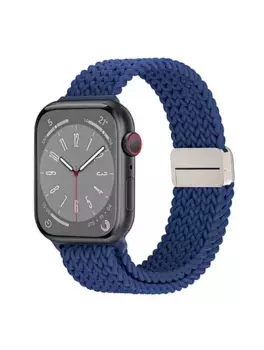 Ремешок WiWU Braid Magnetic для Apple Watch 42/44/45/49mm нейлон (Wi-WB004) (синий)
