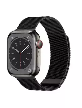 Ремешок WiWU Braid Magnetic для Apple Watch 42/44/45/49mm сталь (Wi-WB005) (черный)