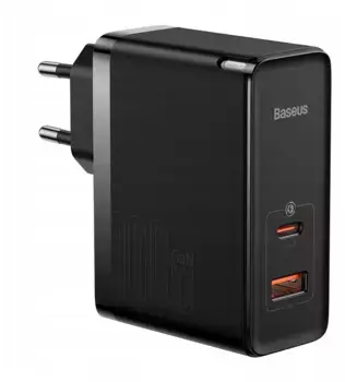 Сетевое зарядное устройство Baseus GaN5 Pro Fast Charger 100W USB/Type-C+ кабель Type-C/Type-C (CCGP090201) (черный)