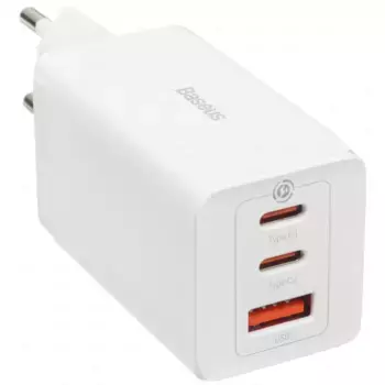 Сетевое зарядное устройство Baseus GaN5 Pro Fast Charger 100W USB/Type-C+ кабель Type-C/Type-C (CCGP090202) (белый)
