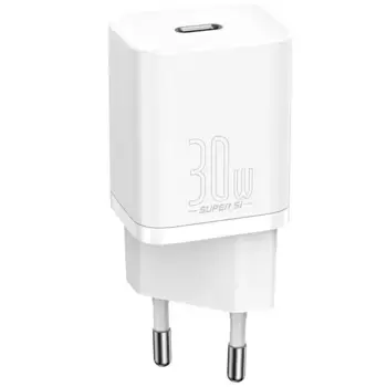 Сетевое зарядное устройство Baseus Super Si Quick Charger 1C 30W Type-C (CCSUP-J02) (белый)