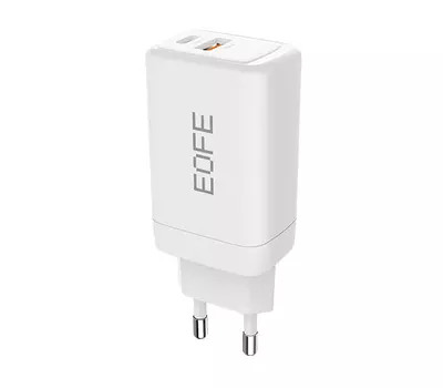 Сетевое зарядное устройство Eofe (E601) GaN Charger 65W USB/Type-C (белый)