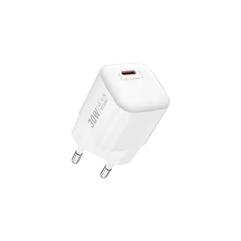 Сетевое зарядное устройство WIWU Essen GaN 18W USB + USB/Type-C 1m (Wi-U006) (белый)
