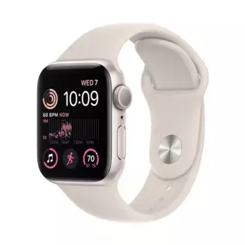 Смарт-часы Apple Watch SE (2024) 40mm Starlight Aluminium Case with Starlight Sport Band (S/M)