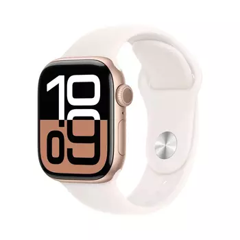 Смарт-часы Apple Watch Series 10 42mm Rose Gold Aluminum Case with Light Blush Sport Band (M/L)