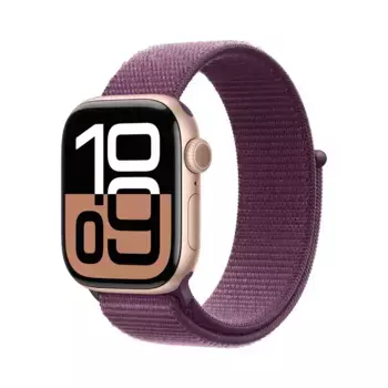 Смарт-часы Apple Watch Series 10 46mm Rose Gold Aluminum Case with Plum Sport Loop