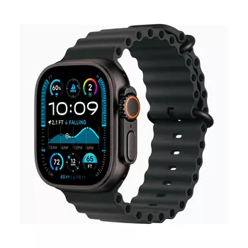 Смарт-часы Apple Watch Ultra 2 (2024) 49mm Black Titanium Case with Black Ocean Band (One Size)