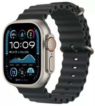 Смарт-часы Apple Watch Ultra 2 (2024) 49mm Natural Titanium Case with Black Ocean Band (One Size)