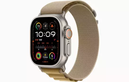 Смарт-часы Apple Watch Ultra 2 (2024) 49mm Natural Titanium Case with Tan Alpine Loop (L)