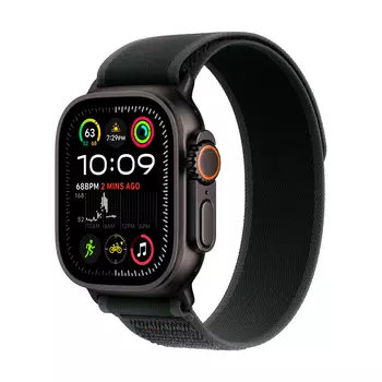 Смарт-часы Apple Watch Ultra 2 (2024) 49mm Black Titanium Case with Black Trail Loop (M/L)