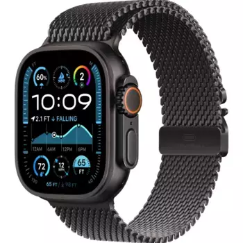 Смарт-часы Apple Watch Ultra 2 (2024) 49mm Black Titanium Case with Black Titanium Milanese Loop (L)