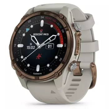 Смарт-часы Garmin Descent MK3i 43mm Bronze PVD Titanium French/Gray (010-02753-14)