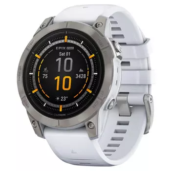 Смарт-часы Garmin Epix Pro Gen 2 Sapphire Edition Titanium with Whitestone Band