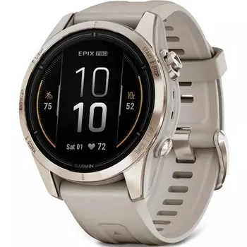 Смарт-часы Garmin Epix Pro Gen 2 42mm Sapphire Soft Gold (010-02802-11)