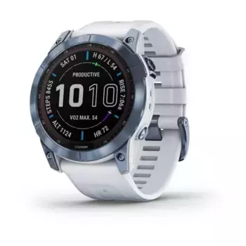 Смарт-часы Garmin Fenix 7X Sapphire Solar Whitstone with Band