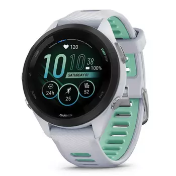 Смарт-часы Garmin Forerunner 265 Aqua Bezel with Aqua Silicone Band (010-02810-14)
