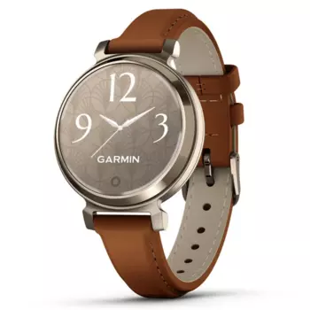 Смарт-часы Garmin Lily 2 Cream Gold Case with Tan Leather Band (010-02839-02)