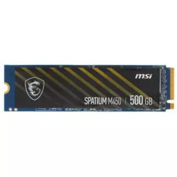Твердотельный накопитель MSI Spartium M450 PCIe 4.0 NVMe M.2 500GB (S78-440K090-P83)