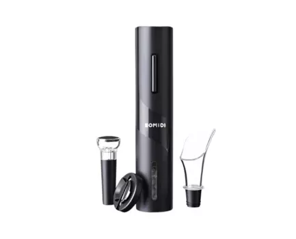 Винный набор аксессуаров Xiaomi Bomidi Electric Wine Opener Gift Set 4 в1 (CJ-TZ07) (черный)