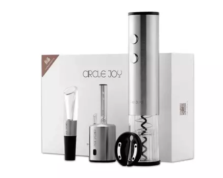 Винный набор аксессуаров Xiaomi Circle Joy Wine Accessories Gift Set 4 в 1 (CJ-TZ02) (серебристый)