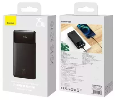 Внешний аккумулятор Baseus Bipow Digital Display Power bank 20000mAh 25W (черный) (PPBD25K)