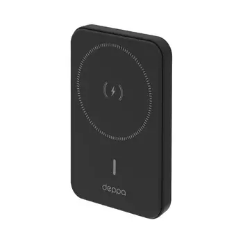 Внешний аккумулятор Deppa NRG MagSafe 5000mAh 15W (33666) (черный)